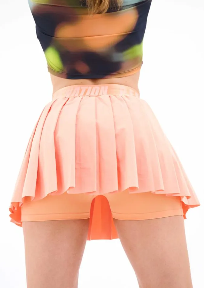 Shop VOLLEY SKIRT IN CANTALOUPE PE Nation Skirts