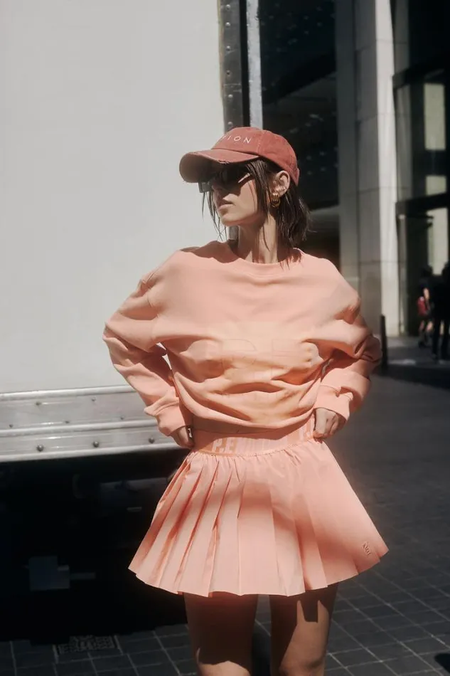 Shop VOLLEY SKIRT IN CANTALOUPE PE Nation Skirts