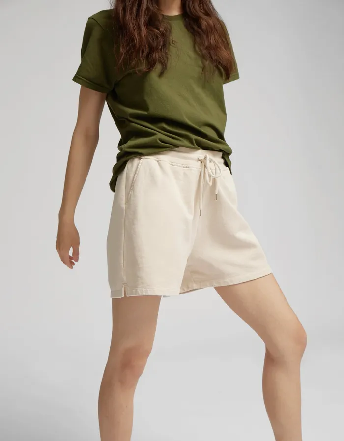 Shorts Women Colorfulstandard Women Organic Sweatshorts 8211 Soft Yellow