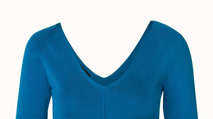 Silk Stretch Vneck Knit Pullover Alpsee Women Akris Knitwear