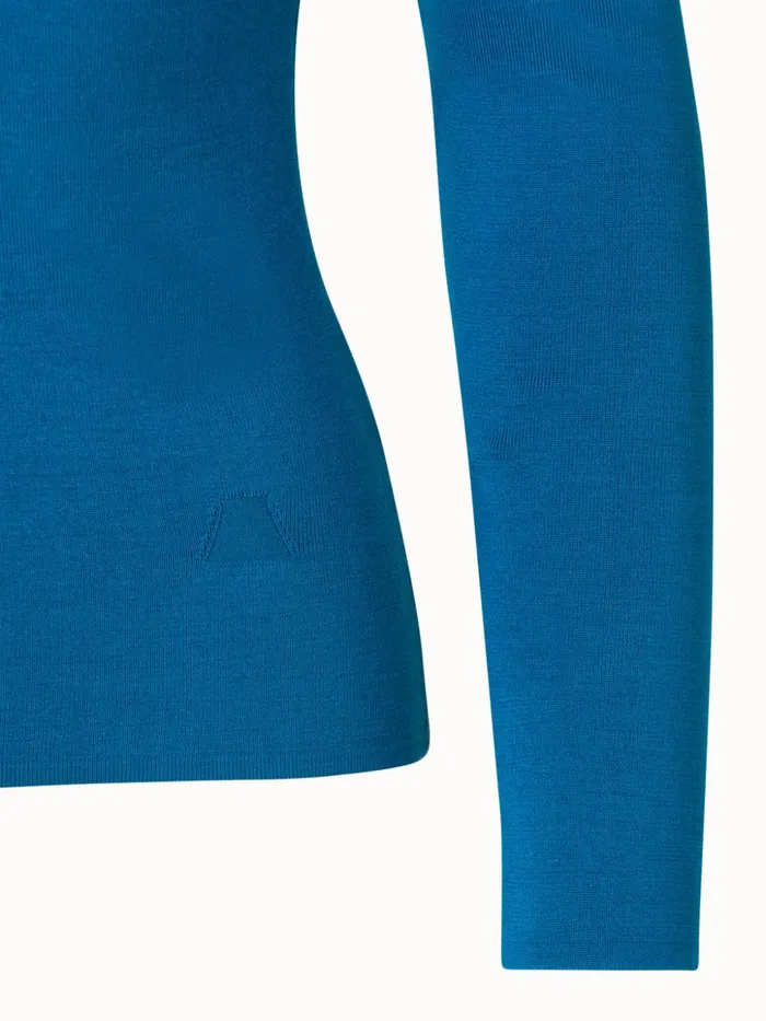Silk Stretch Vneck Knit Pullover Alpsee Women Akris Knitwear