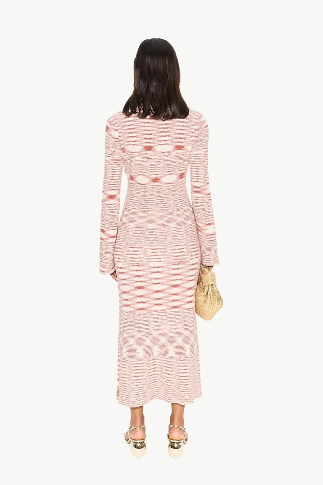 Simon Miller Dresses Axon Knit Dress In RustRice Flour Multi Cotton 8211 Women