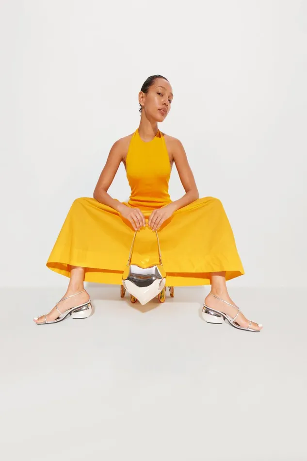 Simon Miller Dresses Junjo Combo Dress In Sherbert Orange 8211 Women Simon Miller Dresses Junjo Combo Dress In Sherbert Orange 8211 Women