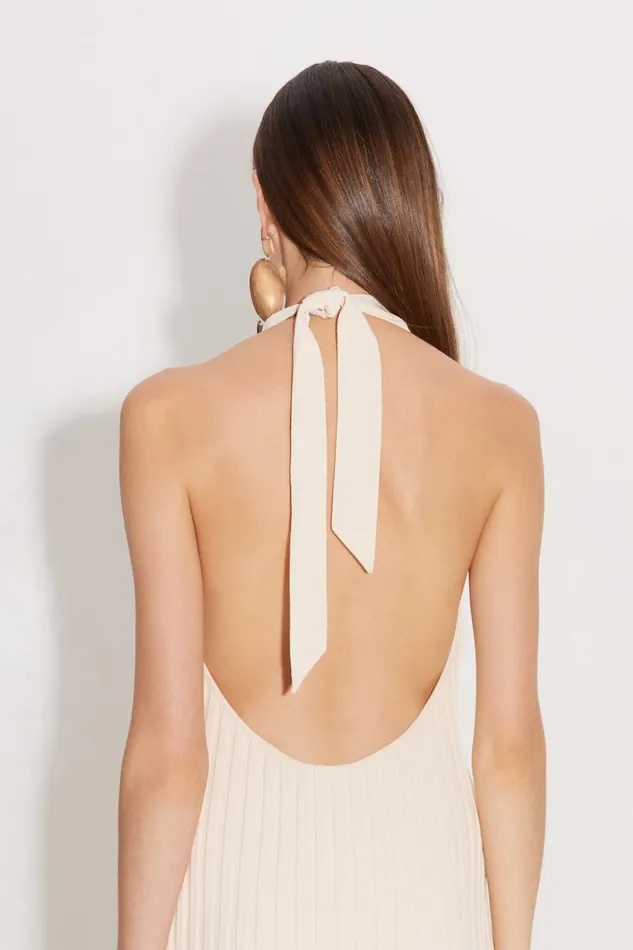 Simon Miller Dresses Junjo Fringe Knit Dress In Seashell 8211 Women