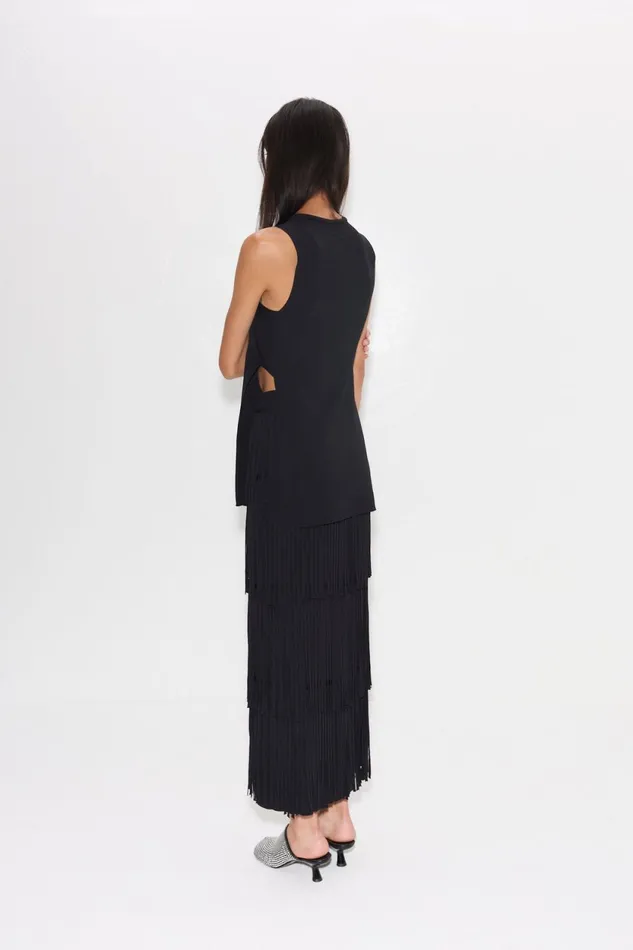 Simon Miller Knitwear Za Za Knit Fringe Skirt In Black 8211 Women Simon Miller Knitwear Za Za Knit Fringe Skirt In Black 8211 Women