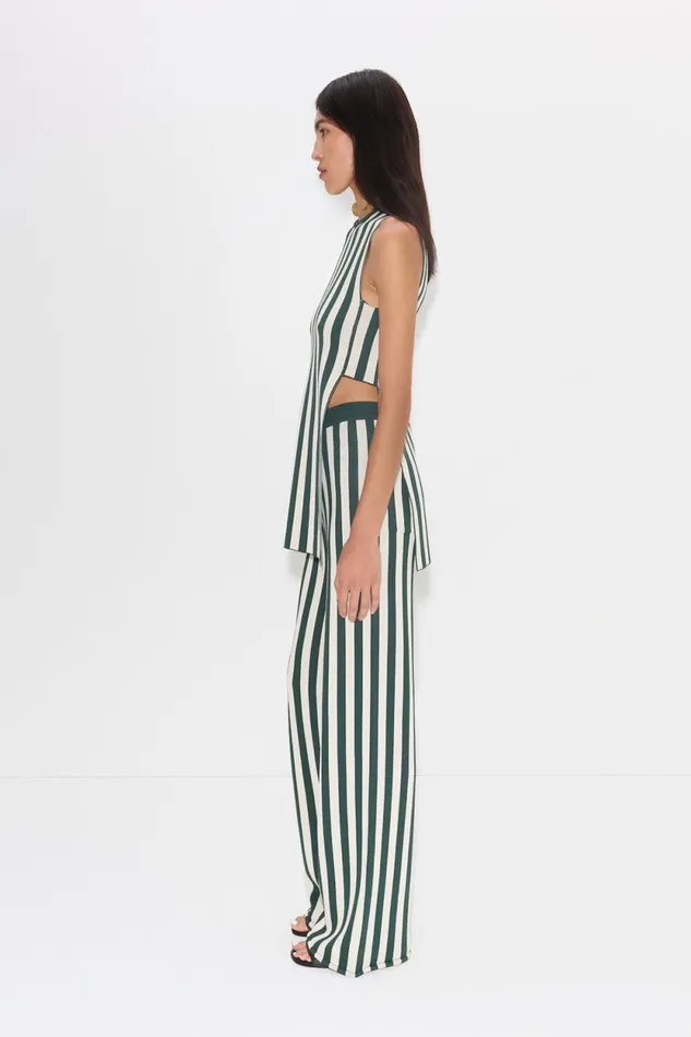 Simon Miller Sets Knits By Jabber Pant In Gummy GreenEcru 8211 Women