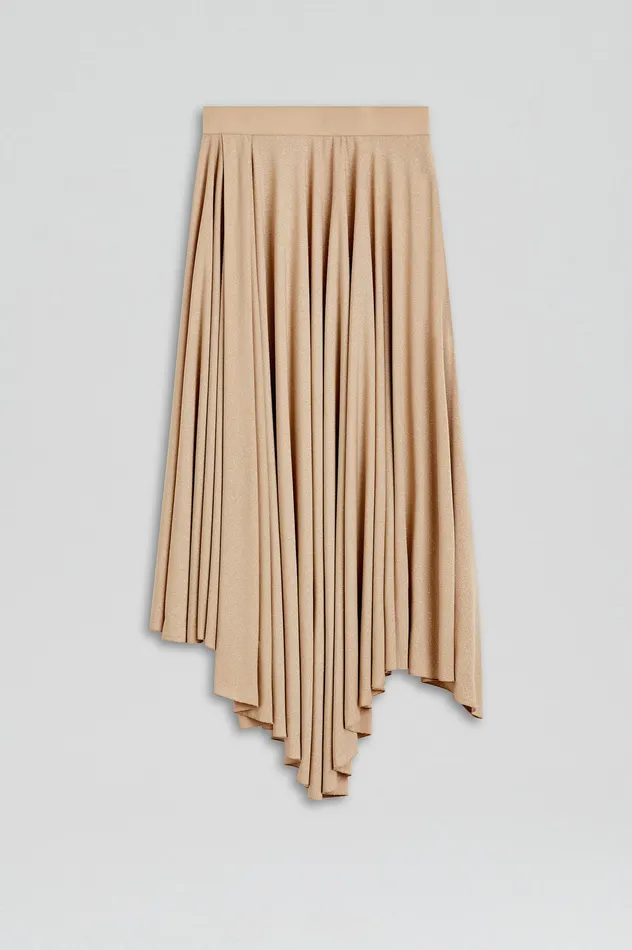 Skirts TINSEL DRAPE SKIRT CHAMPAGNE Scanlan Theodore Women