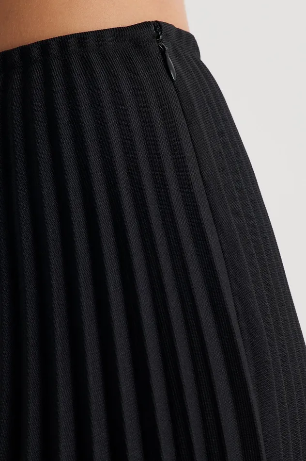 Skirts Women Scanlan Theodore TWILL PLEAT SKIRT BLACK Skirts Women Scanlan Theodore TWILL PLEAT SKIRT BLACK