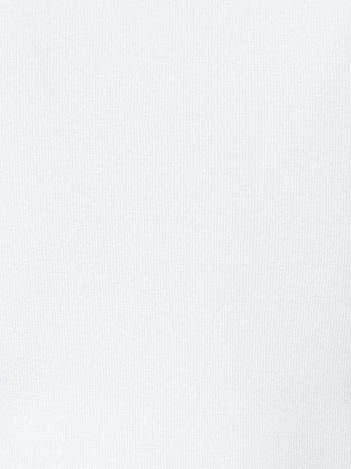 Sleeveless Silk Stretch Knit Top With Crew Neck Ecru Women Akris Knitwear