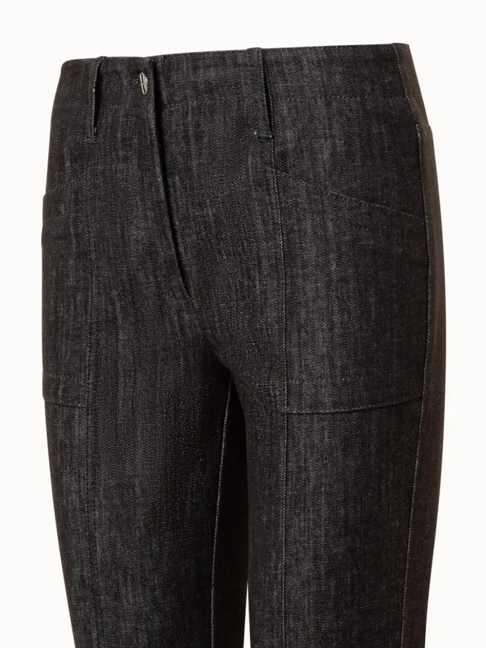 Slim Stretch Denim Pants Mocca Women Akris Pants