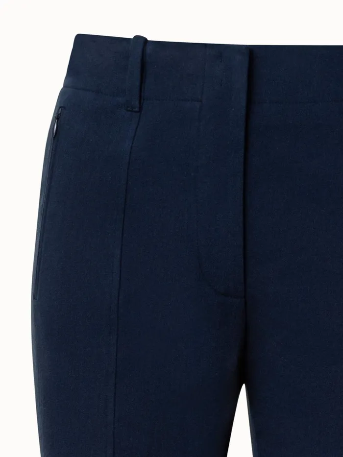 Slim Stretch Denim Pants Navy Women Akris Pants