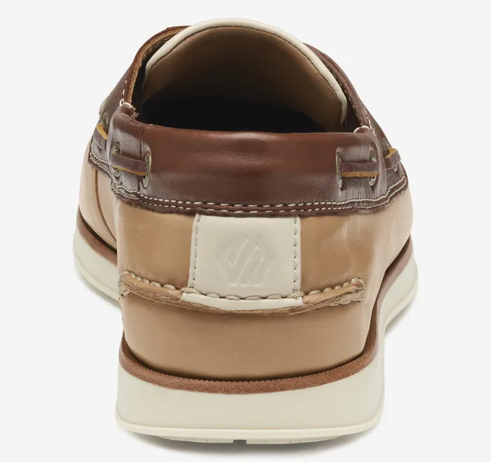 SlipOns and Loafers Johnston and Murphy Men Monaco 2Eye Boat Shoe Tan Multi Glove Leather