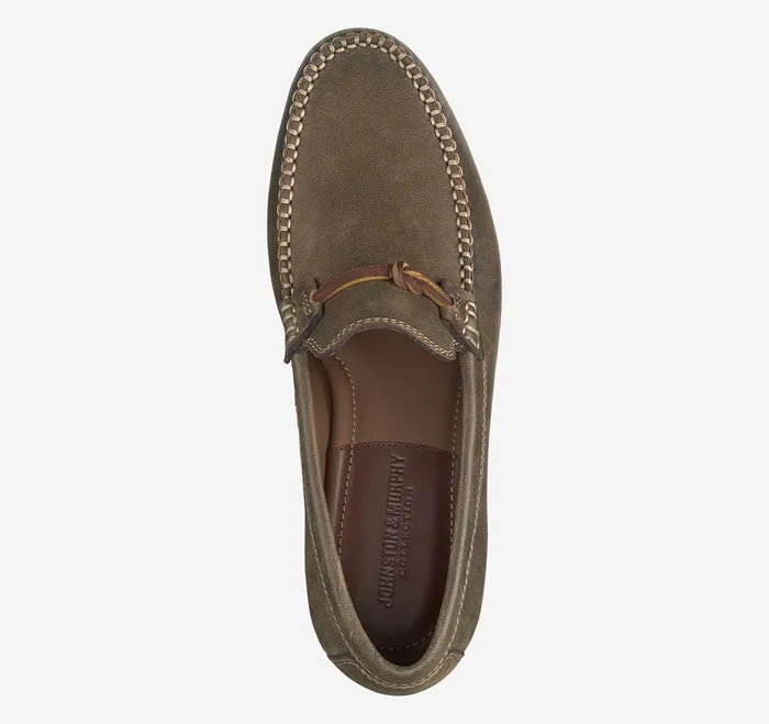 SlipOns and Loafers Men Baldwin Leather Bit Loafer Brown American Full Grain Johnston and Murphy