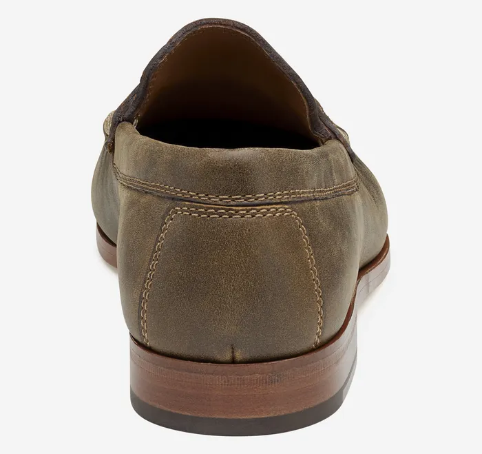 SlipOns and Loafers Men Baldwin Leather Bit Loafer Brown American Full Grain Johnston and Murphy
