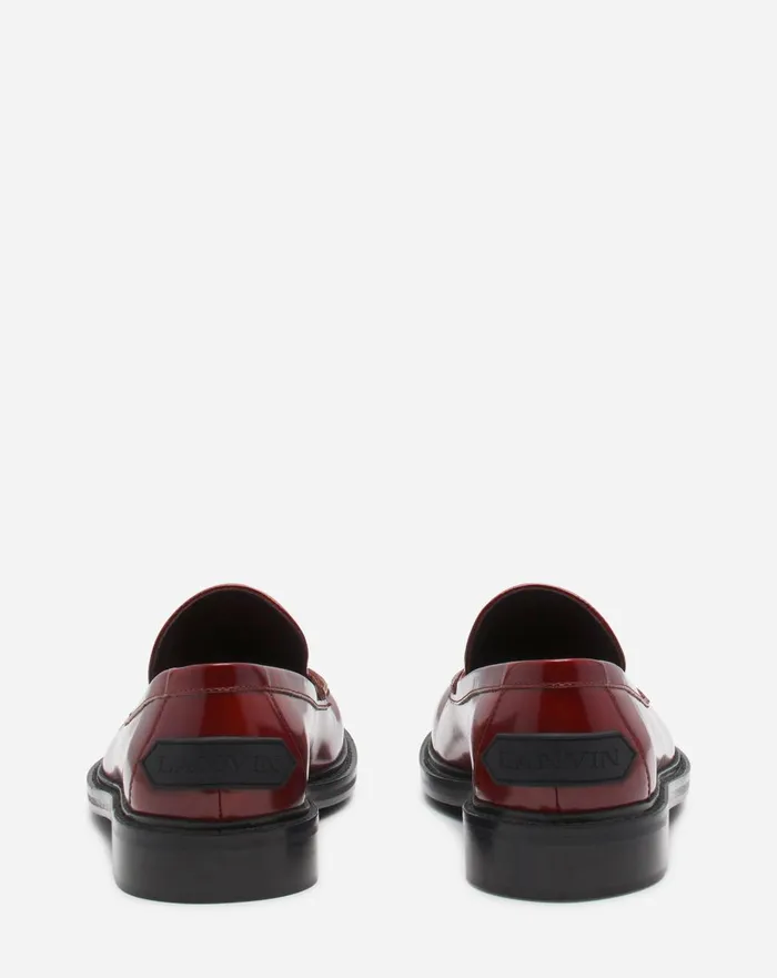 Spinto Loafers In Smooth Leather Dark Brown Women Lanvin Loafers