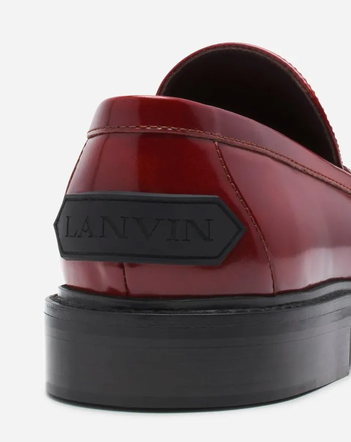 Spinto Loafers In Smooth Leather Dark Brown Women Lanvin Loafers