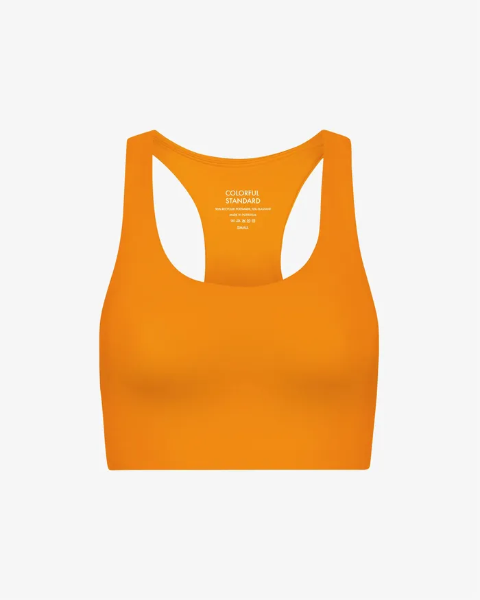 Sports Bras Women Colorfulstandard Active Cropped Bra 8211 Sunny Orange