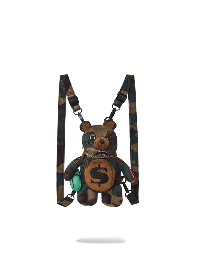 SPRAYGROUND Backpacks BEARCUB BACKPACK 8211 CAMOCHECK MONEYBEAR 8211 Universal