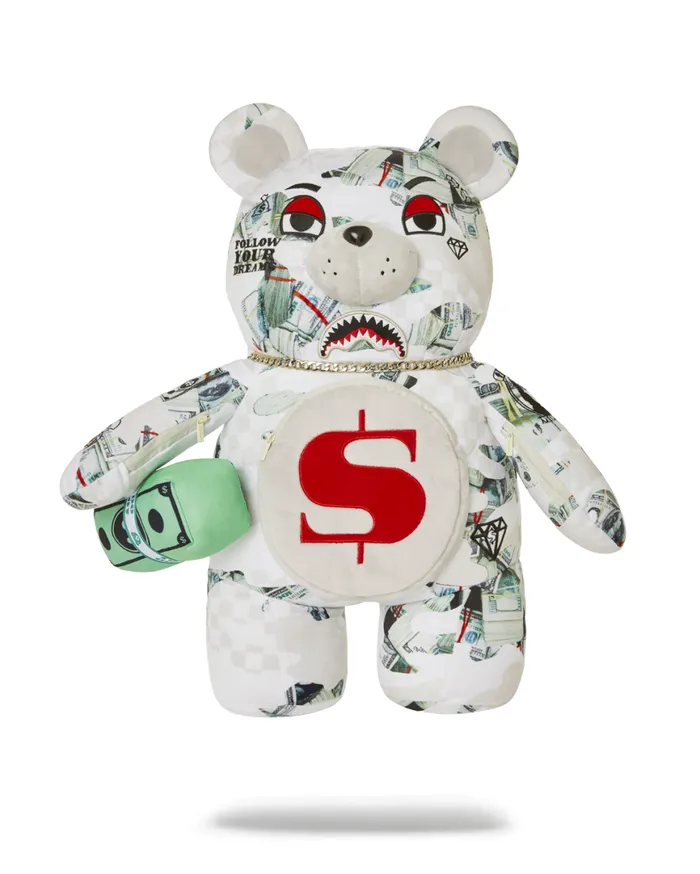 SPRAYGROUND Backpacks FEROCIOU MONEYBEAR TEDDYBEAR BACKPACK 8211 Universal