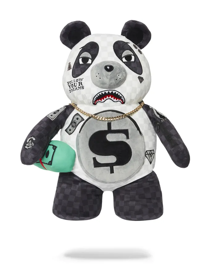SPRAYGROUND Backpacks MONEYBEAR TEDDYBEAR BACKPACK PANDA PANDA PANDA 8211 Universal