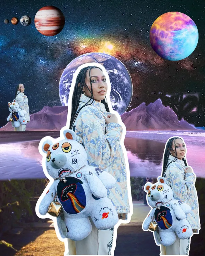 SPRAYGROUND Backpacks UFO SPACED OUT MONEYBEAR TEDDYBEAR BACKPACK 8211 Universal SPRAYGROUND Backpacks UFO SPACED OUT MONEYBEAR TEDDYBEAR BACKPACK 8211 Universal