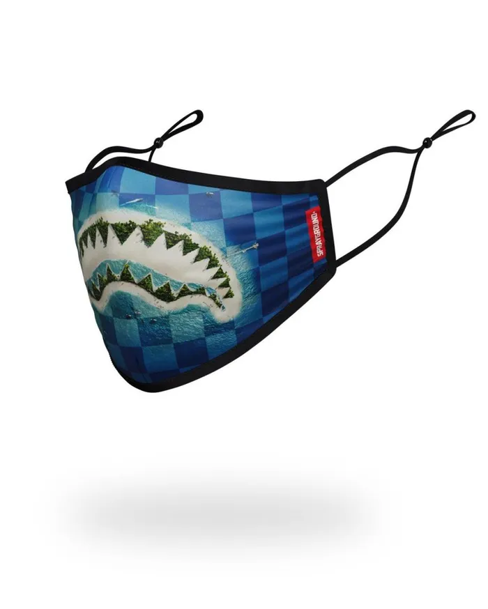SPRAYGROUND Face Masks ADULT SHARK ISLAND FORM FITTING FACE MASK 8211 Universal SPRAYGROUND Face Masks ADULT SHARK ISLAND FORM FITTING FACE MASK 8211 Universal