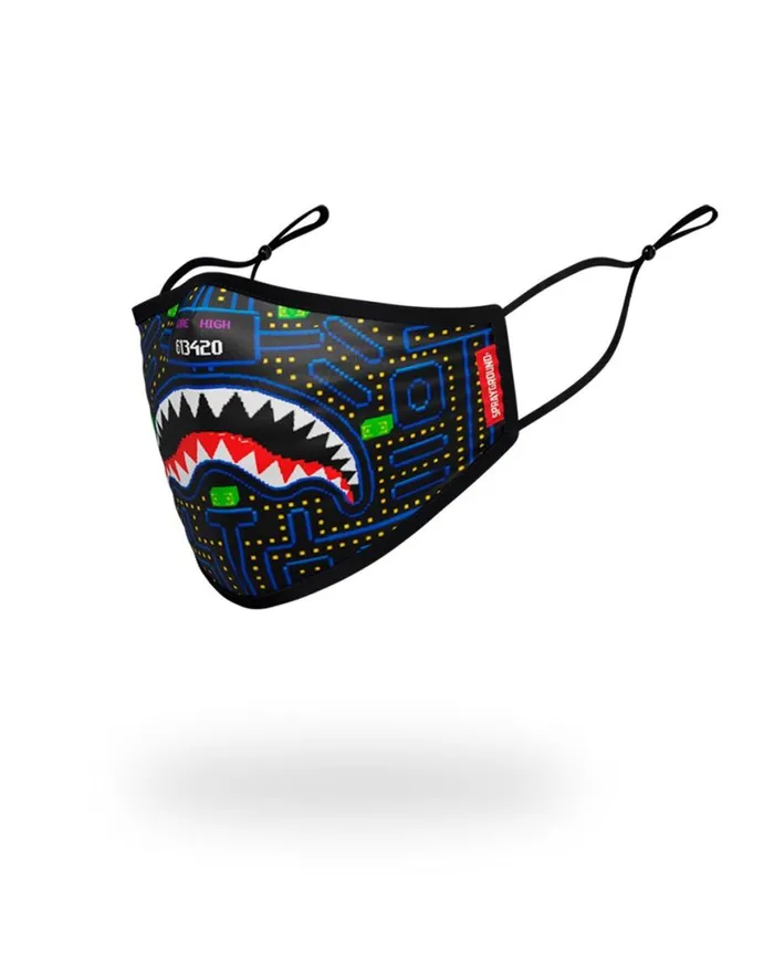 SPRAYGROUND Face Masks KIDS FORM FITTING MASK ARCADE SHARK 8211 Universal
