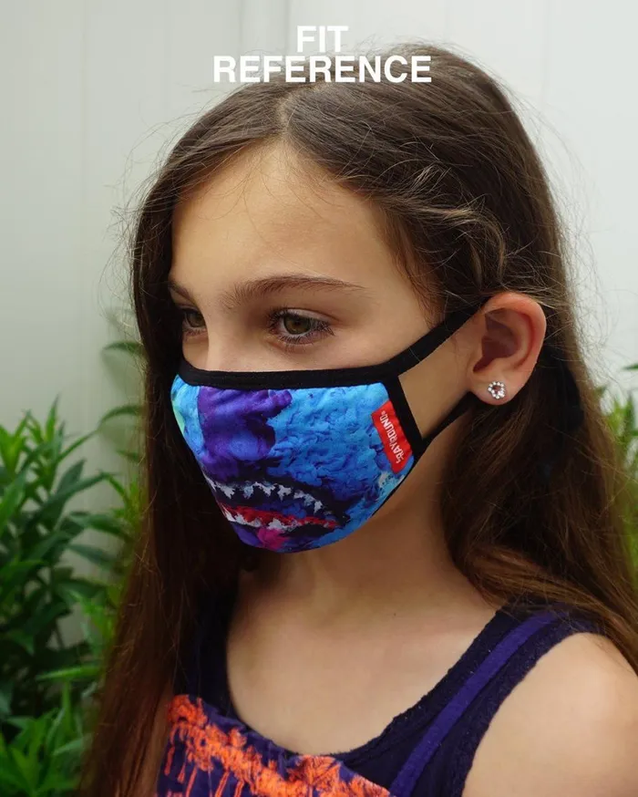 SPRAYGROUND Face Masks KIDS FORM FITTING MASK ARCADE SHARK 8211 Universal