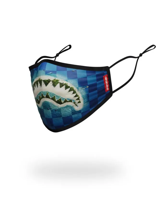 SPRAYGROUND Face Masks KIDS FORM FITTING MASK SHARK ISLAND 8211 Universal SPRAYGROUND Face Masks KIDS FORM FITTING MASK SHARK ISLAND 8211 Universal