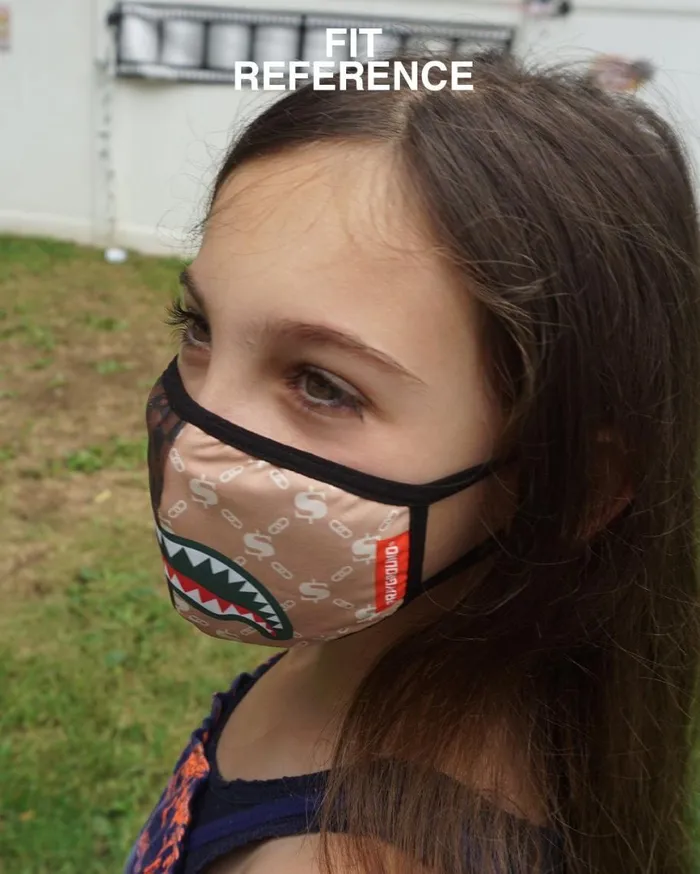 SPRAYGROUND Face Masks KIDS FORM FITTING MASK SHARK ISLAND 8211 Universal SPRAYGROUND Face Masks KIDS FORM FITTING MASK SHARK ISLAND 8211 Universal