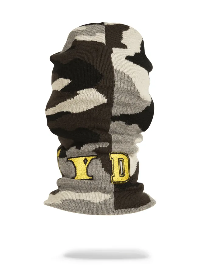 SPRAYGROUND Ski Masks DESTROY SKI MASK GOLD CAMO 8211 Universal SPRAYGROUND Ski Masks DESTROY SKI MASK GOLD CAMO 8211 Universal