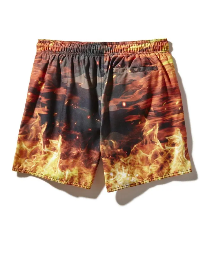 SPRAYGROUND Swimwear CAMO FIRE SHOTO SWIM TRUNKS 8211 Universal