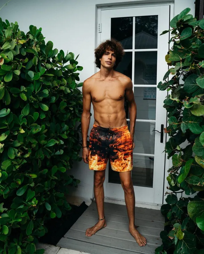 SPRAYGROUND Swimwear CAMO FIRE SHOTO SWIM TRUNKS 8211 Universal