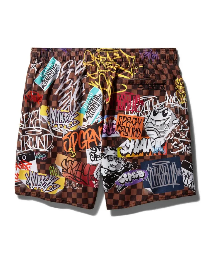 SPRAYGROUND Swimwear SHARKS IN PARIS JETSKI SWIM TRUNKS 8211 Universal SPRAYGROUND Swimwear SHARKS IN PARIS JETSKI SWIM TRUNKS 8211 Universal