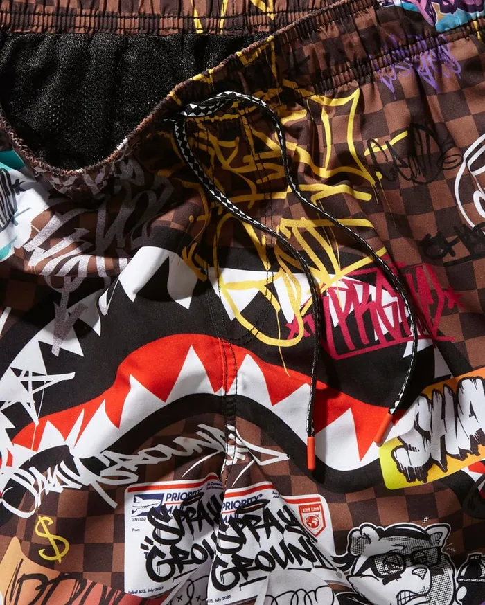 SPRAYGROUND Swimwear SHARKS IN PARIS JETSKI SWIM TRUNKS 8211 Universal SPRAYGROUND Swimwear SHARKS IN PARIS JETSKI SWIM TRUNKS 8211 Universal