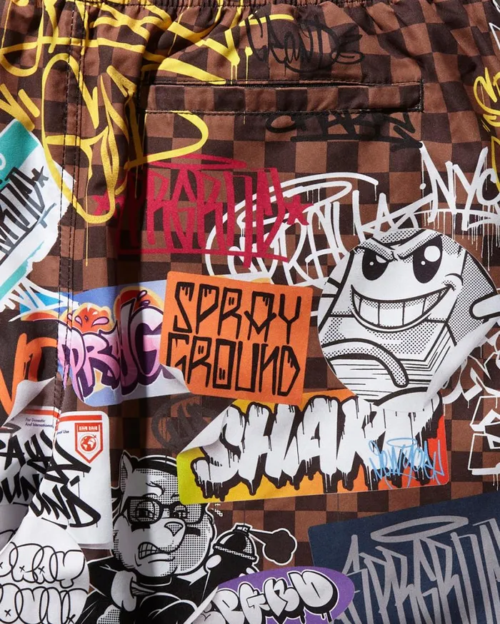 SPRAYGROUND Swimwear SHARKS IN PARIS JETSKI SWIM TRUNKS 8211 Universal SPRAYGROUND Swimwear SHARKS IN PARIS JETSKI SWIM TRUNKS 8211 Universal