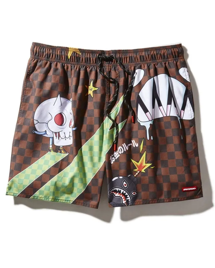 SPRAYGROUND Swimwear WTF SHARK SHOTO SWIM TRUNKS 8211 Universal