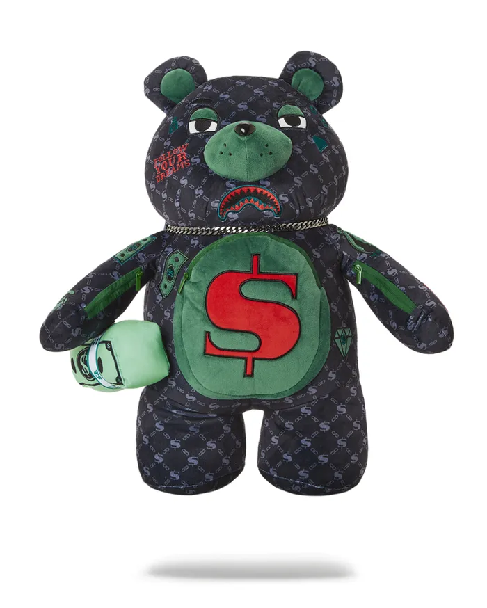 SPRAYGROUND Teddy Bear Backpacks DINERO MONEYBEAR TEDDYBEAR BACKPACK 8211 Universal