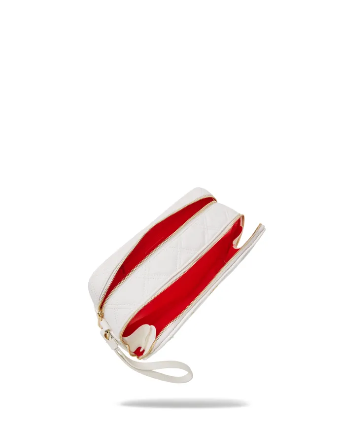 SPRAYGROUND Toiletries Aka Money Bags RIVIERA LE BLANC GOLD CHAIN SHARK TOILETRY BAG 8211 Universal