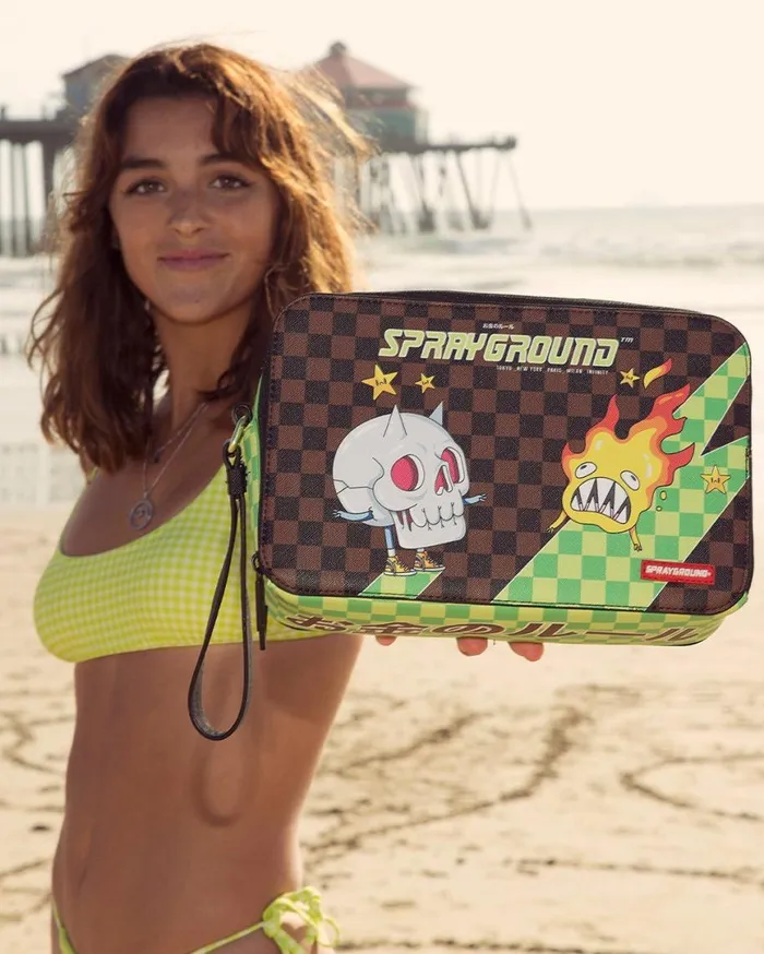 SPRAYGROUND Toiletries Aka Money Bags WTF SHARK TOILETRY BAG 8211 Universal