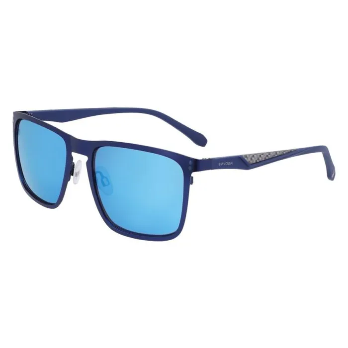 Spyder Eyewear Flat Metal Square Sunglasses Navy 8211 Mens