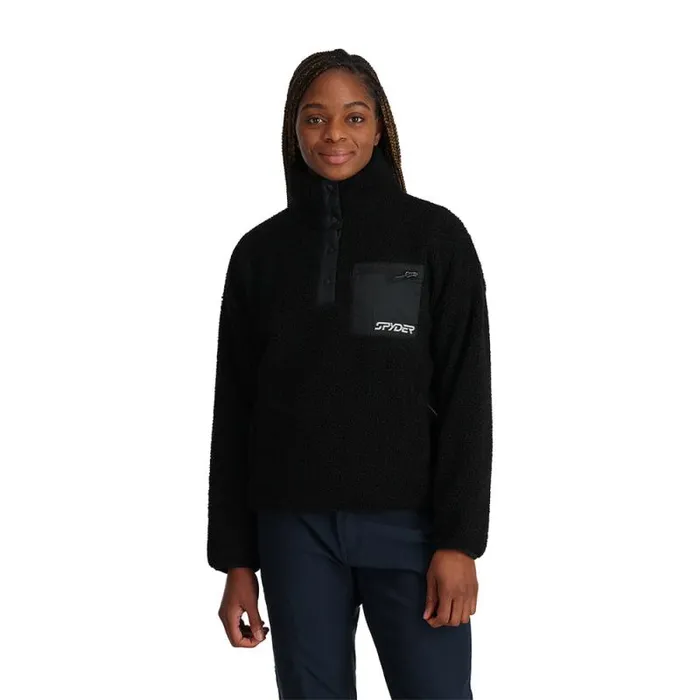 Spyder Fleece Cloud Pullover Black 8211 Womens