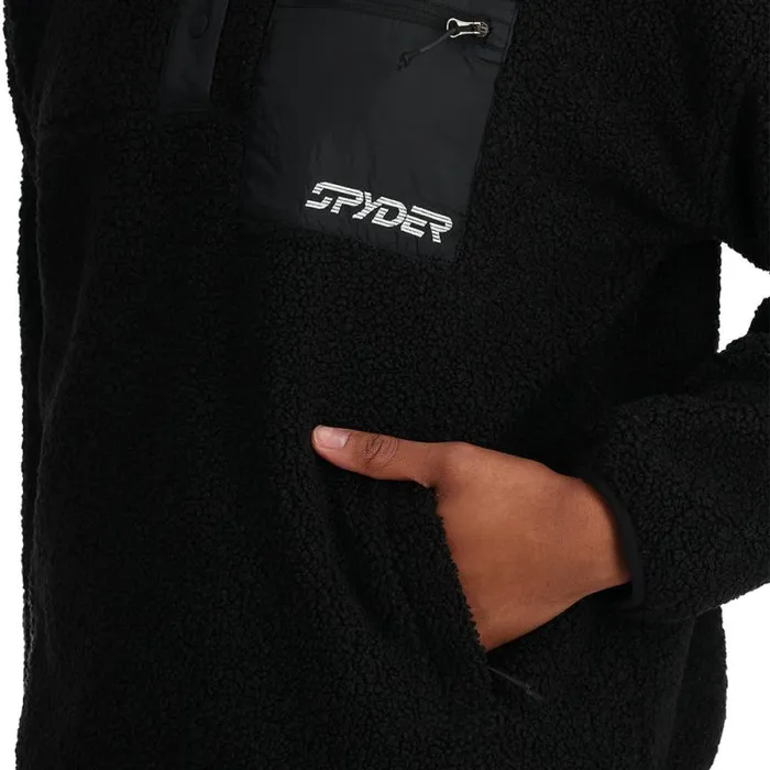 Spyder Fleece Cloud Pullover Black 8211 Womens
