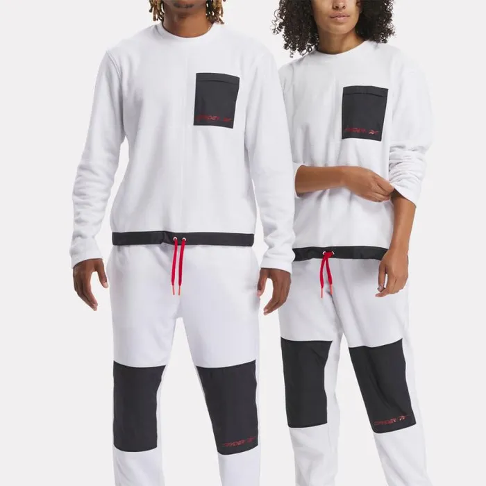 Spyder Fleece Spyder X Reebok Mens Lounge Crew White 8211 Mens
