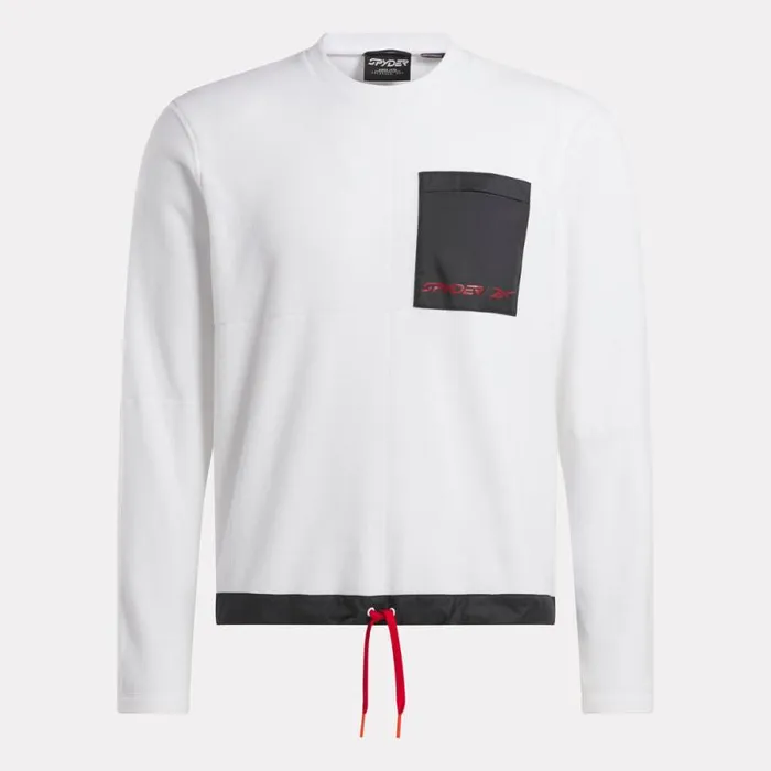 Spyder Fleece Spyder X Reebok Mens Lounge Crew White 8211 Mens