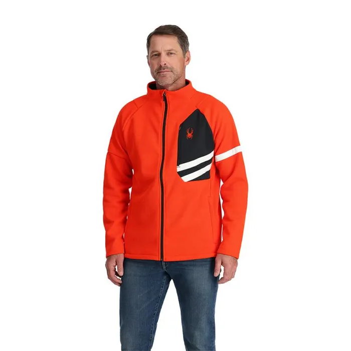 Spyder Fleece Wengen Bandit Full Zip Twisted Orange 8211 Mens