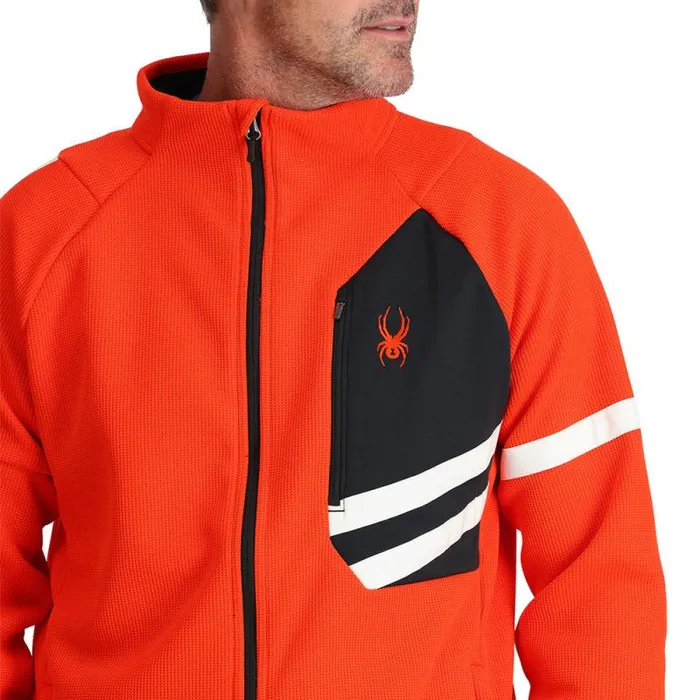 Spyder Fleece Wengen Bandit Full Zip Twisted Orange 8211 Mens