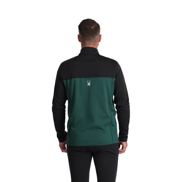 Spyder Layers Stretch Charger 12 Zip Cypress Green 8211 Mens