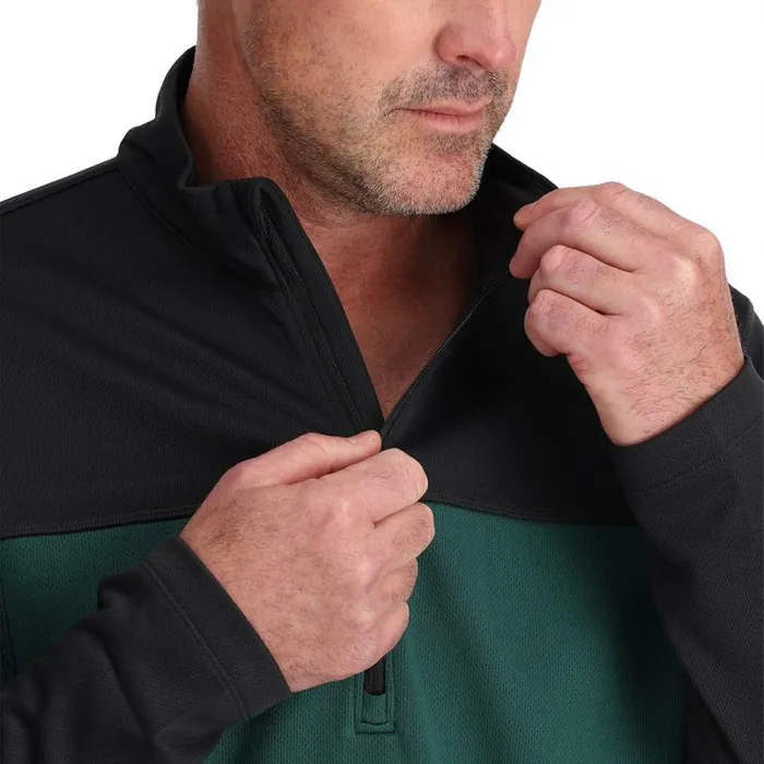 Spyder Layers Stretch Charger 12 Zip Cypress Green 8211 Mens