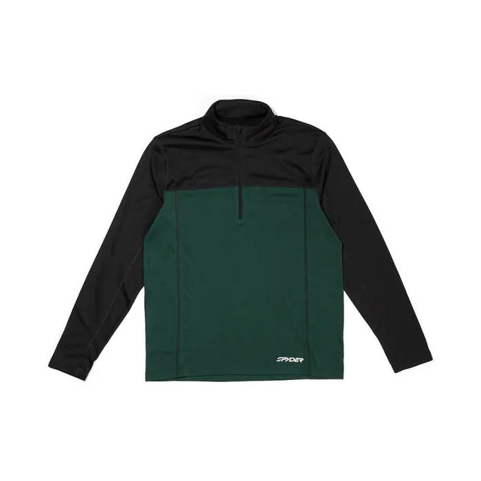 Spyder Layers Stretch Charger 12 Zip Cypress Green 8211 Mens